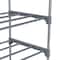 Simplify Gray 5-Tier Stackable Shoe Rack